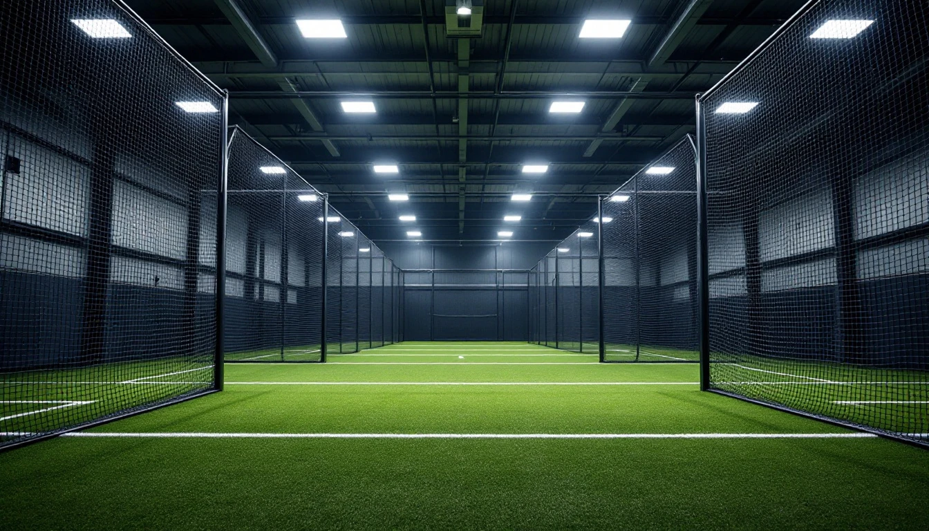 Batting cage facility