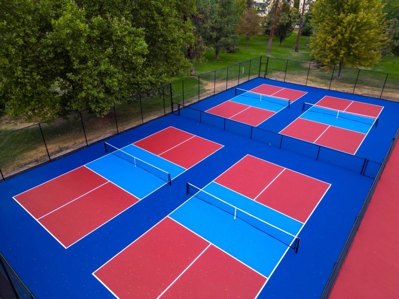 Pickleball court construction