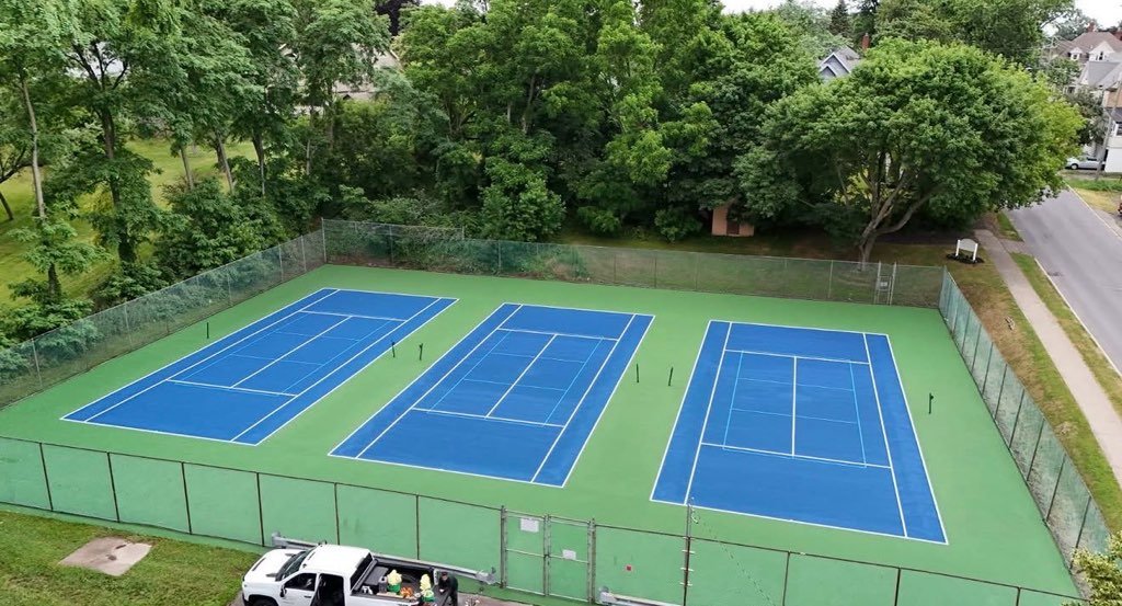 Court resurfacing and maintenance