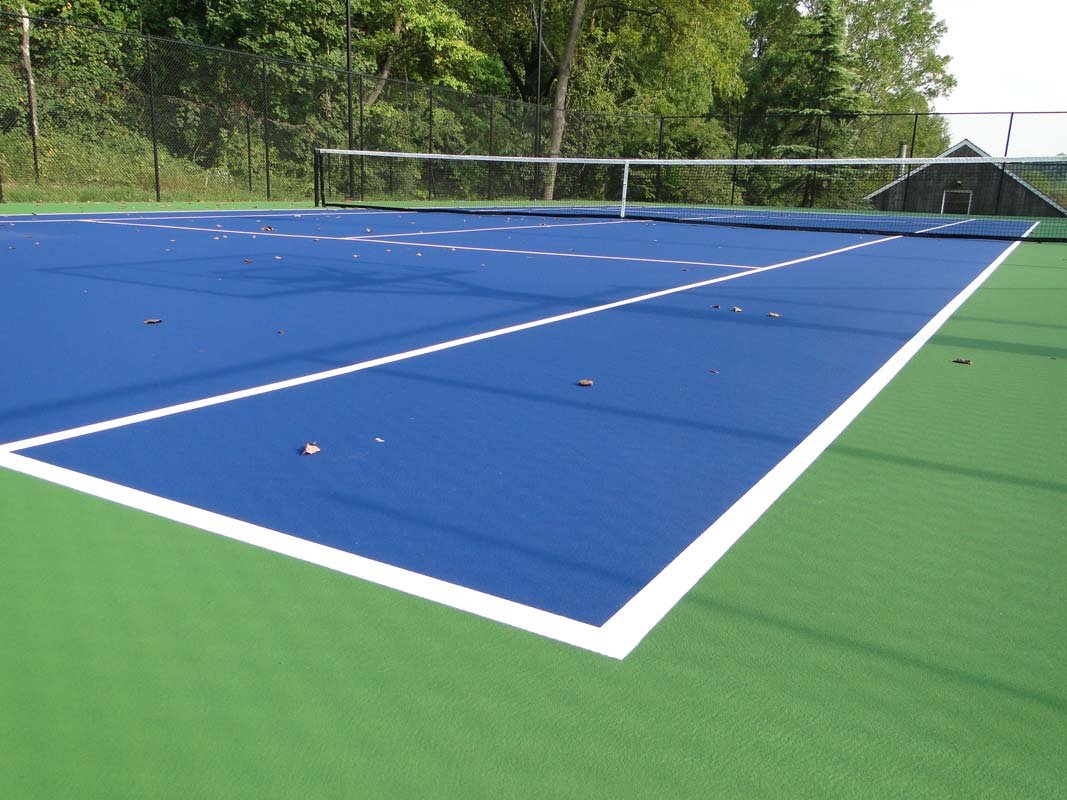 Tennis court construction